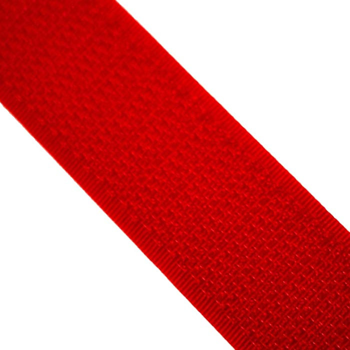 Velcro à coudre 2 cm rouge crochets au mètre