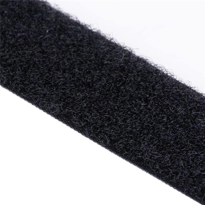 Velcro à coudre 5 cm noir velours au mètre