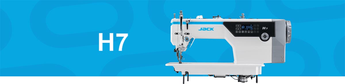 Bannière machine à coudre industrielle Jack H7