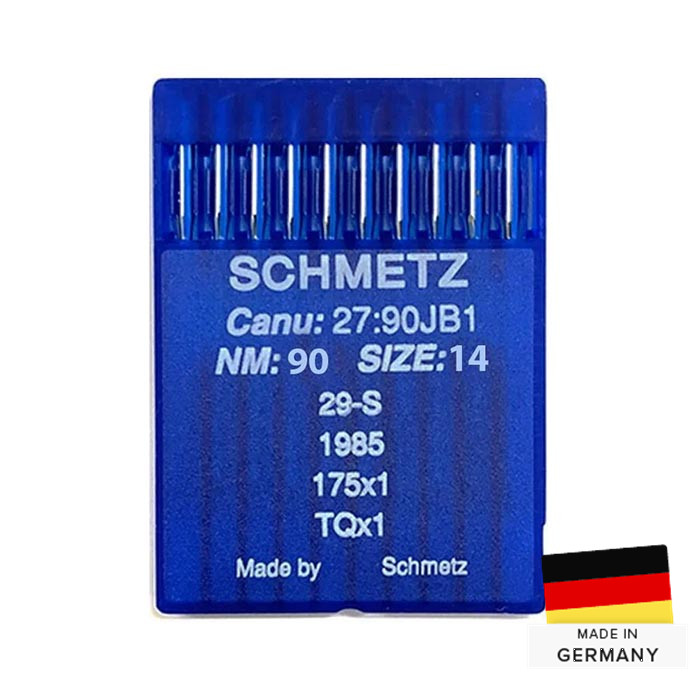 Aiguille 29-S / 175X1 / 1985 / TQX1 Nm 90 par 10 Schmetz Aiguille 29-S / 175X1 / 1985 / TQX1 Nm 90 par 10 Schmetz