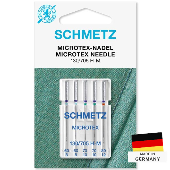 Aiguille microtex, soie (SB5) 60/70/80 Schmetz Aiguille microtex, soie (SB5) 60/70/80 Schmetz
