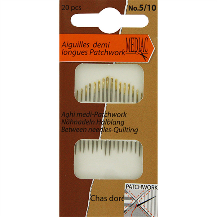 Aiguilles demi longues patchwork n°5/10 Aiguilles demi longues patchwork n°5/10
