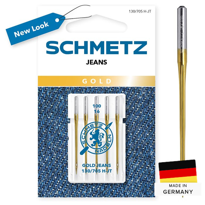 Aiguilles Jeans Gold 100 Schmetz (SB5) Aiguilles Jeans Gold 100 Schmetz (SB5)