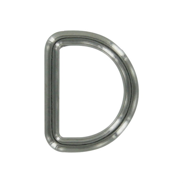 Anneau métallique en D 10mm argent Anneau métallique en D 10mm argent