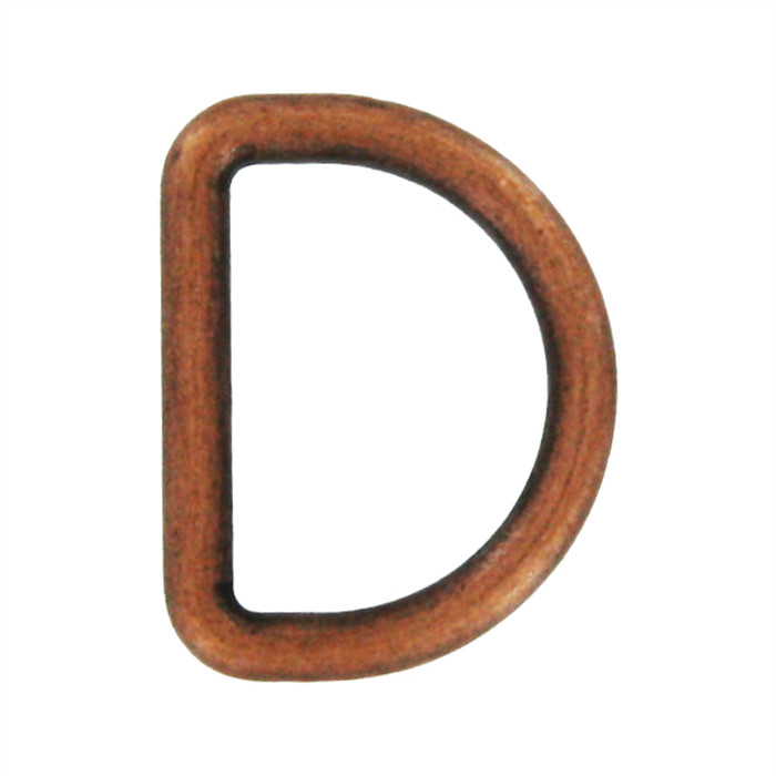 Anneau métallique en D 20mm cuivre Anneau métallique en D 20mm cuivre