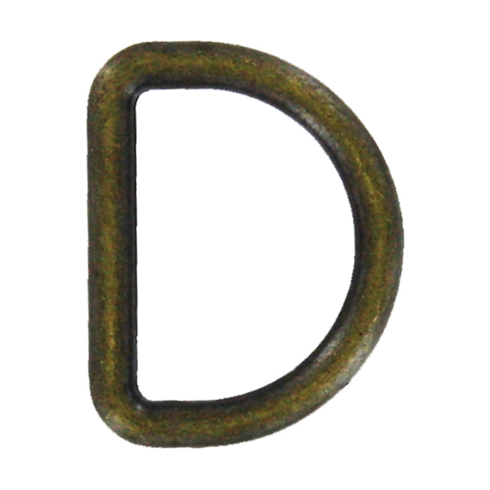 Anneau métallique en D 25mm bronze Anneau métallique en D 25mm bronze