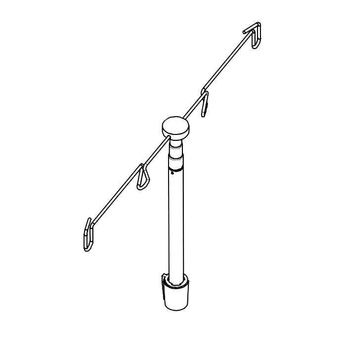 Antenne porte-bobine, cône L620, L650, L660 Bernina Antenne porte-bobine, cône L620, L650, L660 Bernina