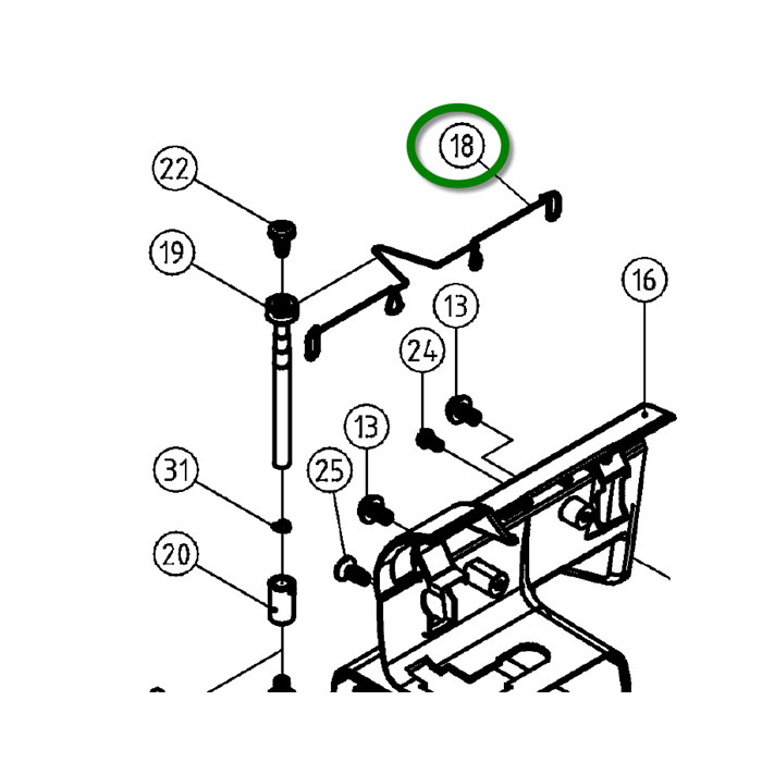 Antenne Porte bobine, cône multiple Elna Antenne Porte bobine, cône multiple Elna