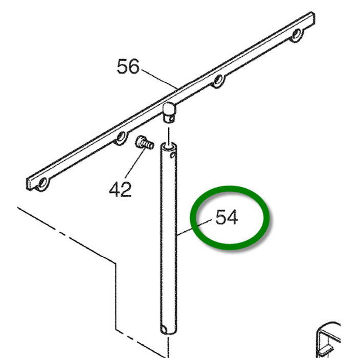 Antenne porte-bobine pour surjeteuses Brother Antenne porte-bobine pour surjeteuses Brother