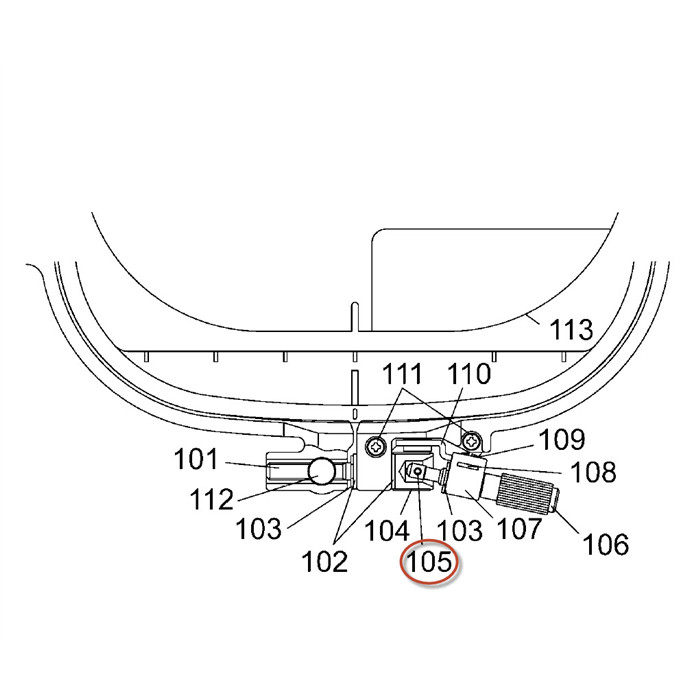 Axe cadre à broder Axe cadre à broder