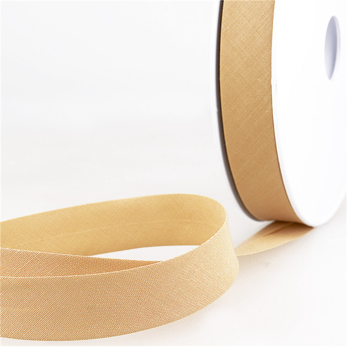Biais étroit 20mm beige au mètre Biais étroit 20mm beige au mètre
