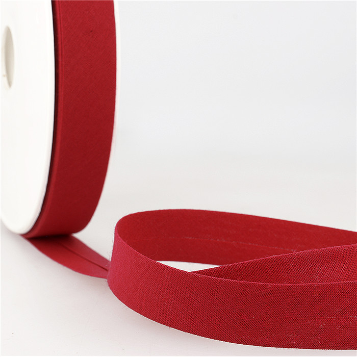 Biais étroit 20mm cerise au mètre Biais étroit 20mm cerise au mètre