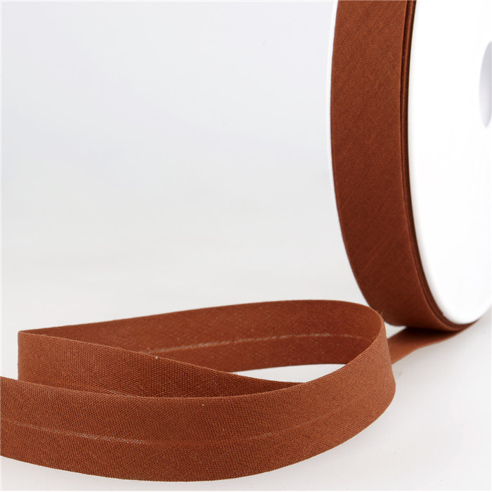 Biais étroit 20mm chocolat au mètre Biais étroit 20mm chocolat au mètre