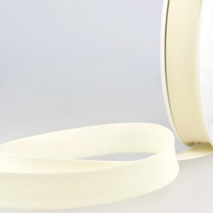 Biais étroit 20mm écru au mètre Biais étroit 20mm écru au mètre