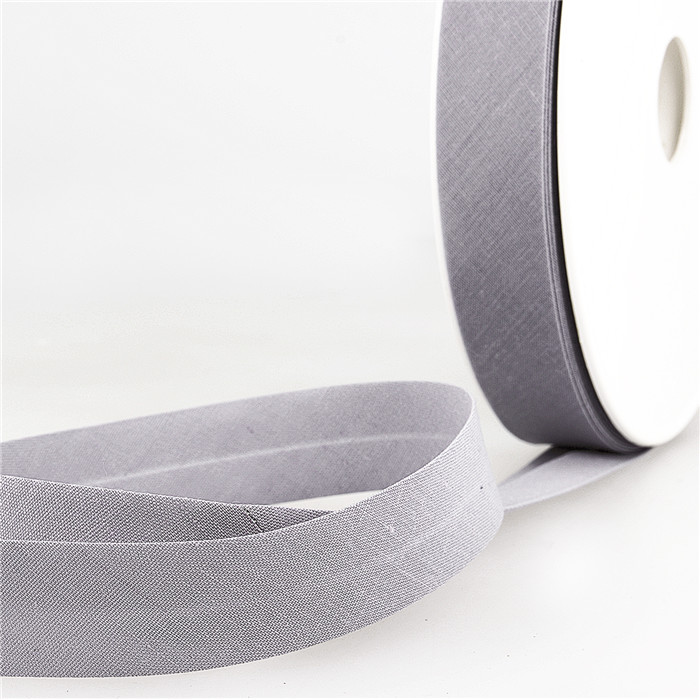 Biais étroit 20mm gris bleu au mètre Biais étroit 20mm gris bleu au mètre