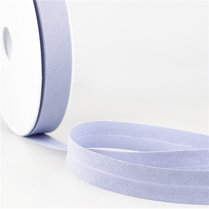 Biais étroit 20mm mauve clair au mètre Biais étroit 20mm mauve clair au mètre
