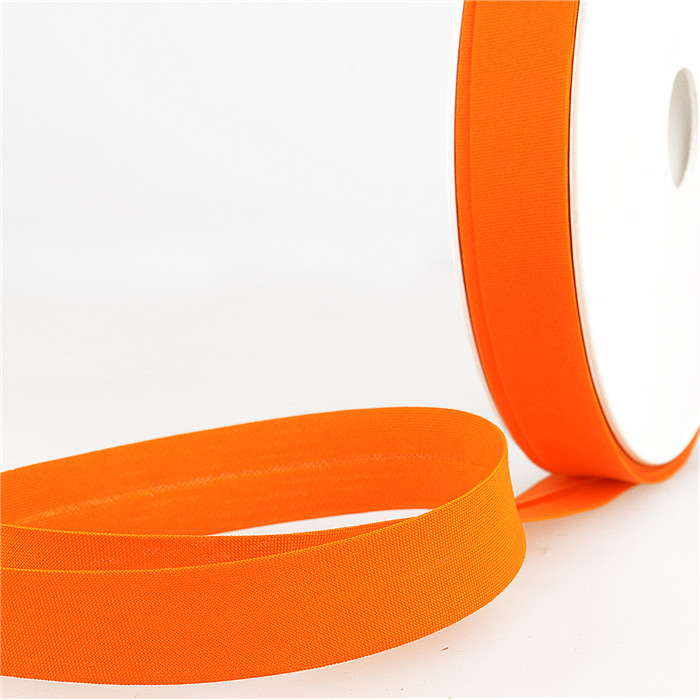 Biais étroit 20mm orange au mètre Biais étroit 20mm orange au mètre