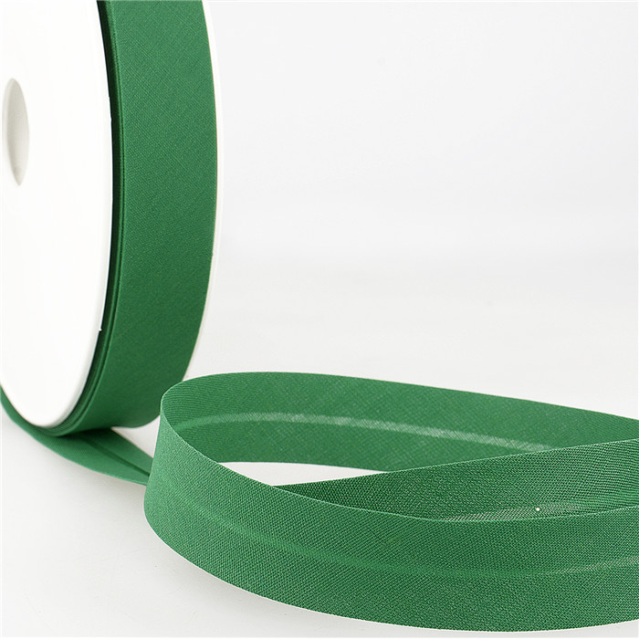 Biais étroit 20mm vert au mètre Biais étroit 20mm vert au mètre