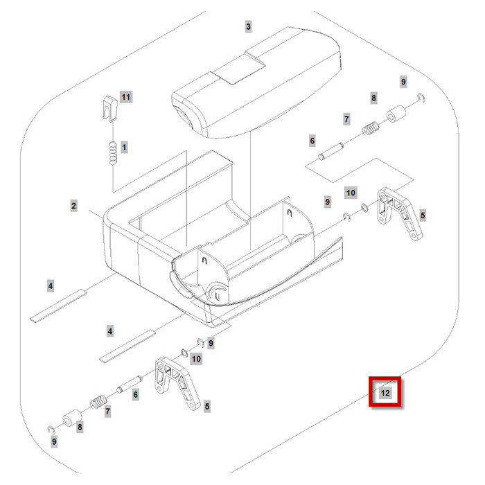 Boîte d'accessoire complète vide Boîte d'accessoire complète vide