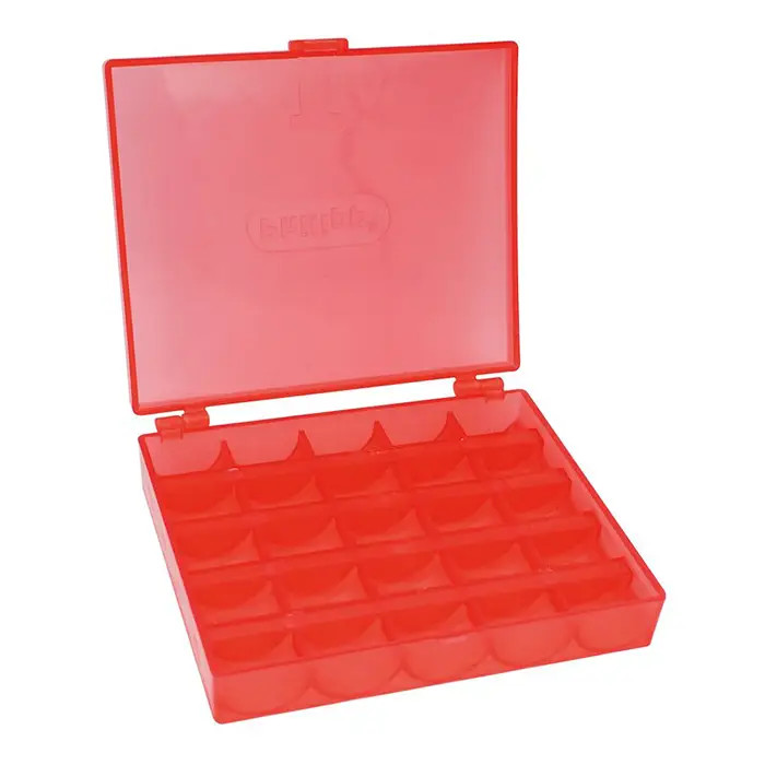 Boîte de rangement 25 canettes rouge VIDE Boîte de rangement 25 canettes rouge VIDE