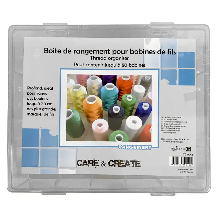 Boîte vide de rangement 80 bobines Boîte vide de rangement 80 bobines