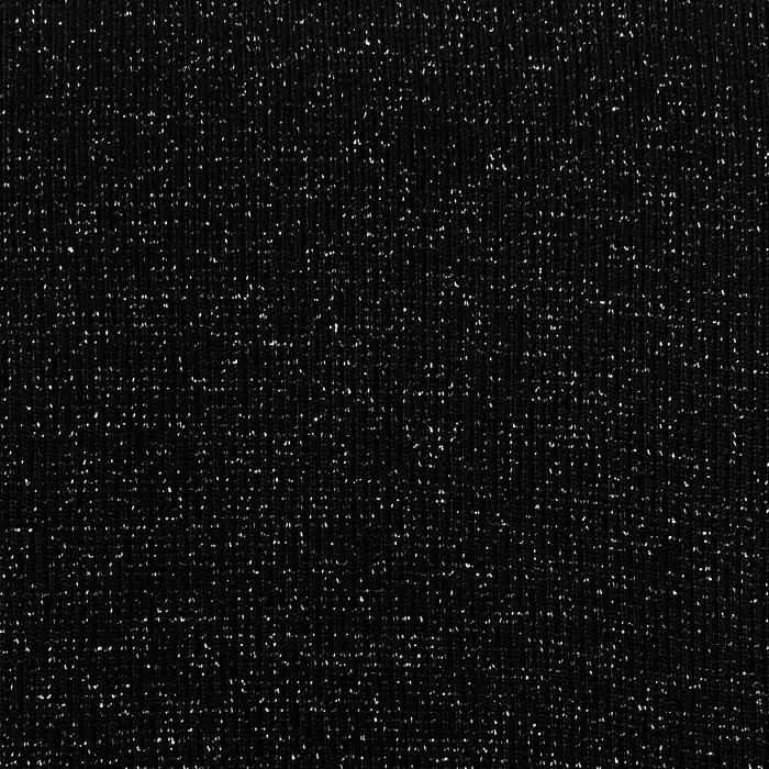 Bord côte tubulaire 32cm noir lurex or par 10cm Bord côte tubulaire 32cm noir lurex or par 10cm