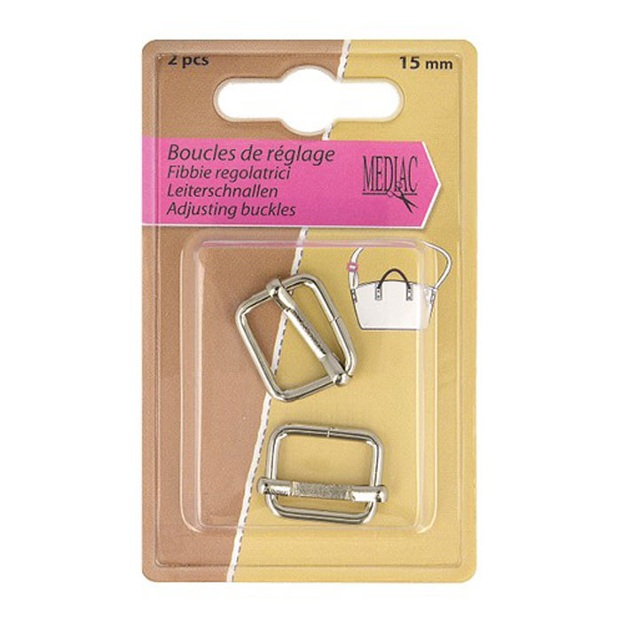 Boucles réglage lanière 15mm Boucles réglage lanière 15mm