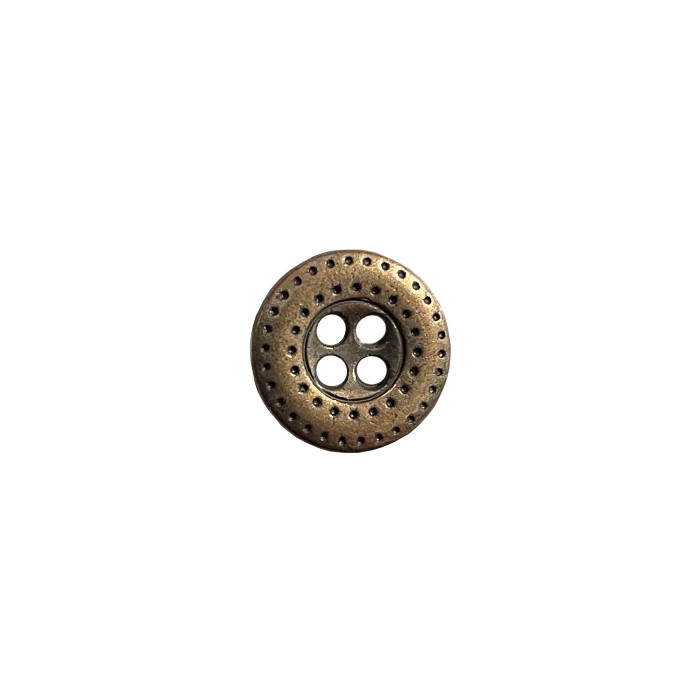 Bouton 12mm métal rond or antique Bouton 12mm métal rond or antique