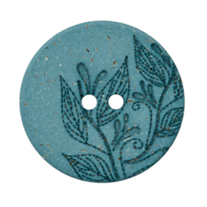 Bouton 2 trous 20mm en chanvre/polyester recyclé Bouton 2 trous 20mm en chanvre/polyester recyclé