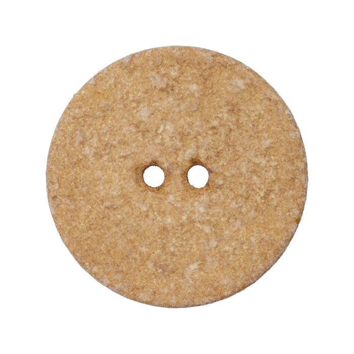 Bouton 2 trous coton/pol. recyclé beige Bouton 2 trous coton/pol. recyclé beige