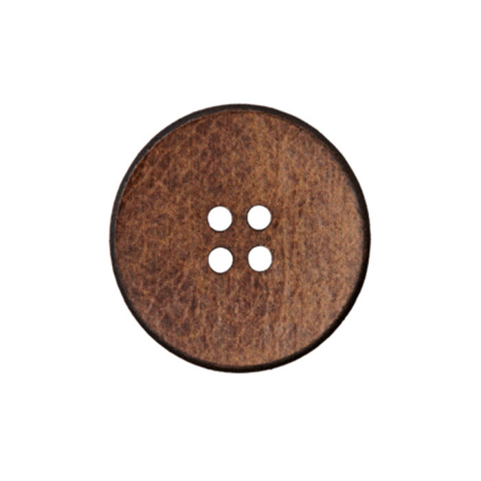 Bouton 4 trous cuir recyclé 30mm Bouton 4 trous cuir recyclé 30mm