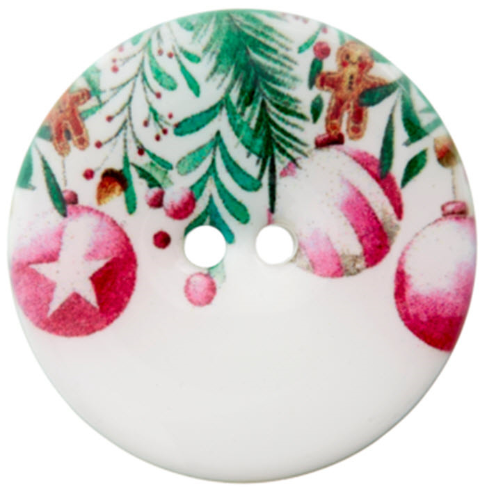 Bouton polyester 2 trous 23mm Bouton polyester 2 trous 23mm