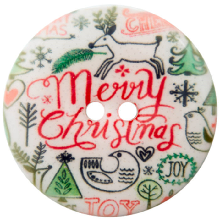 Bouton polyester 2 trous 23mm Bouton polyester 2 trous 23mm