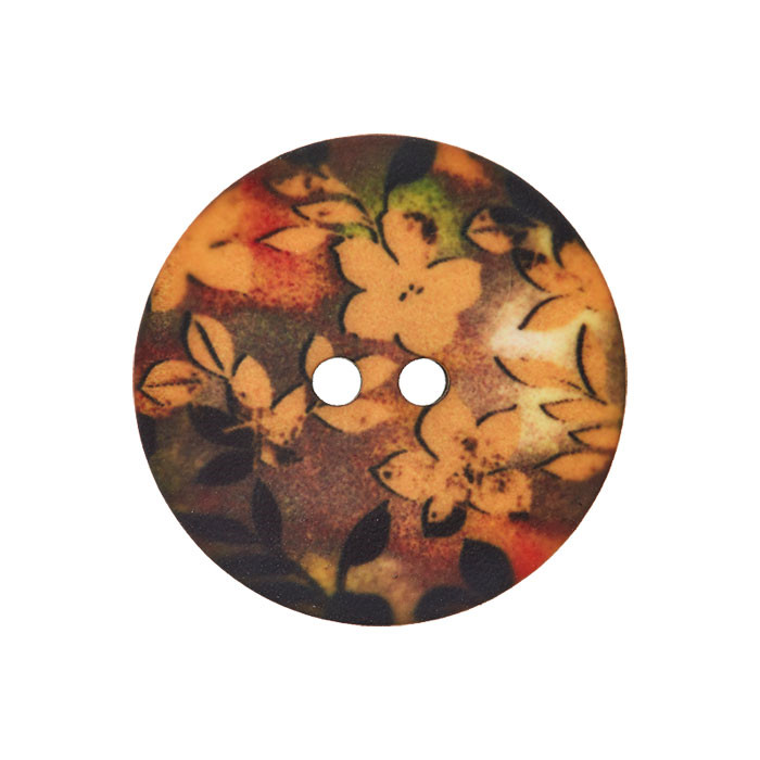 Bouton polyester 2 trous 28mm Bouton polyester 2 trous 28mm