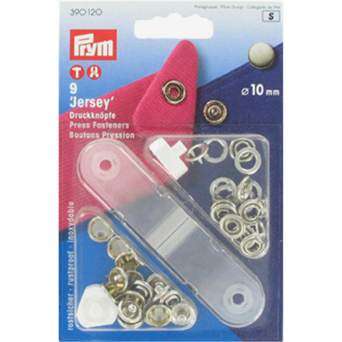 Bouton pression 10mm argente Prym Bouton pression 10mm argente Prym