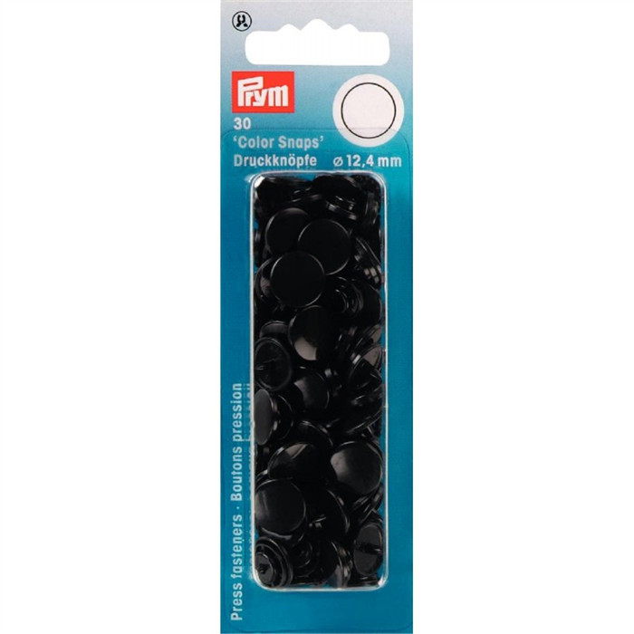 Bouton pression 12.4mm noirs Prym Bouton pression 12.4mm noirs Prym