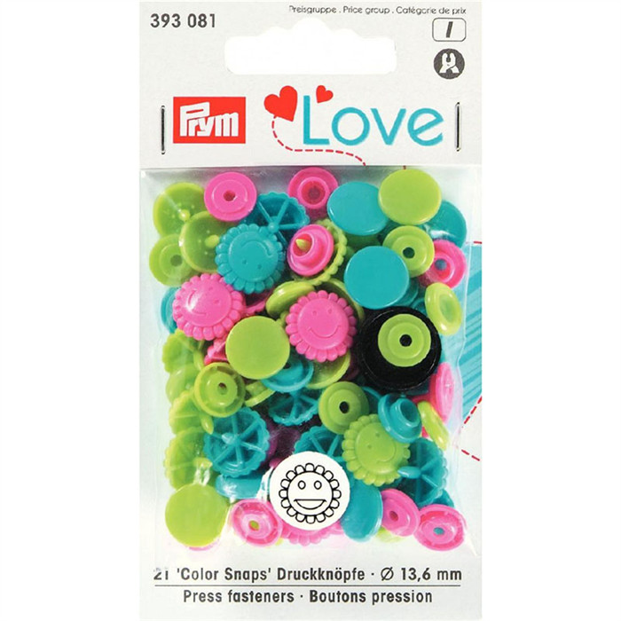 Bouton pression 13.6mm fleurs Prym Bouton pression 13.6mm fleurs Prym
