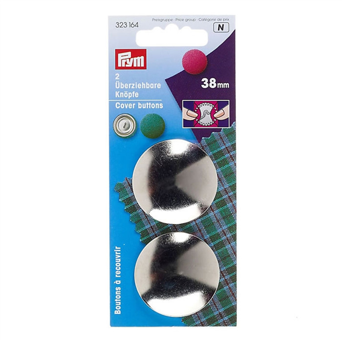 Boutons à recouvrir argentés Prym Boutons à recouvrir argentés Prym