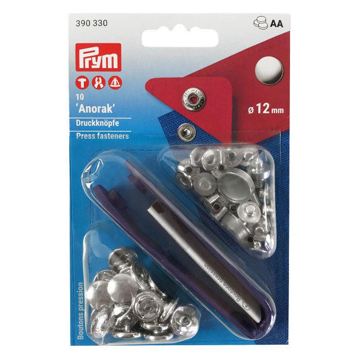 Boutons pression 12mm argentés Prym Boutons pression 12mm argentés Prym