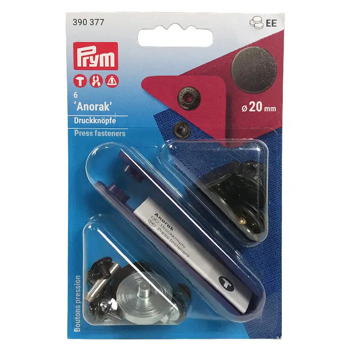 Boutons pression Anorak 20mm Plat - Bruni Mat Boutons pression Anorak 20mm Plat - Bruni Mat