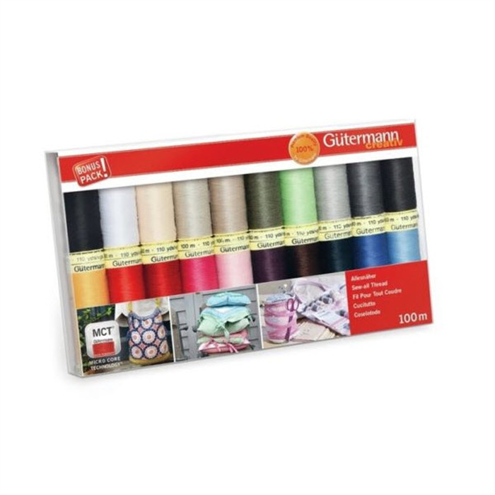 Box bobine à coudre 20 x 100m Gutermann Box bobine à coudre 20 x 100m Gutermann