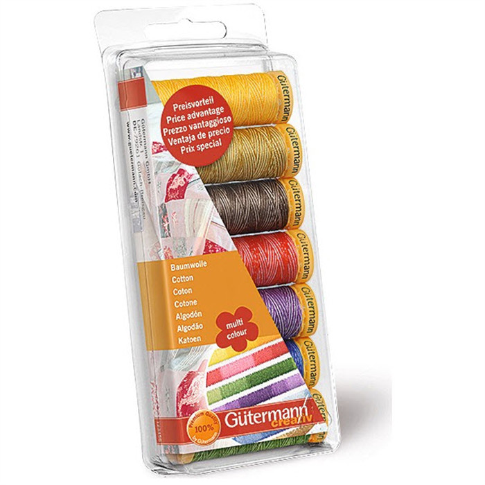 Box bobine à quilter 7 x 100m coton Box bobine à quilter 7 x 100m coton