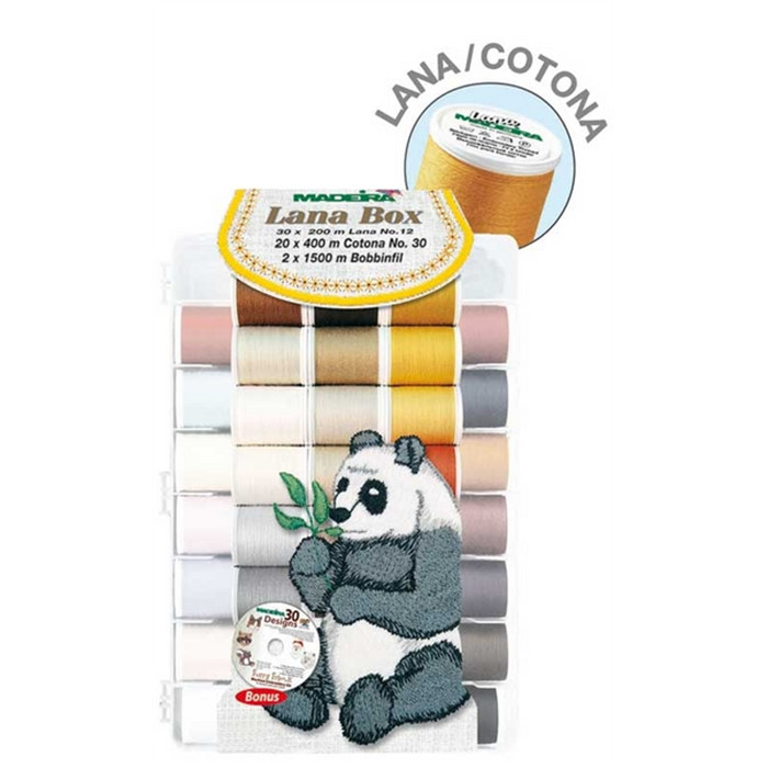 Box Cotona(20) + Lana(30) + bobbinfil(2) Box Cotona(20) + Lana(30) + bobbinfil(2)