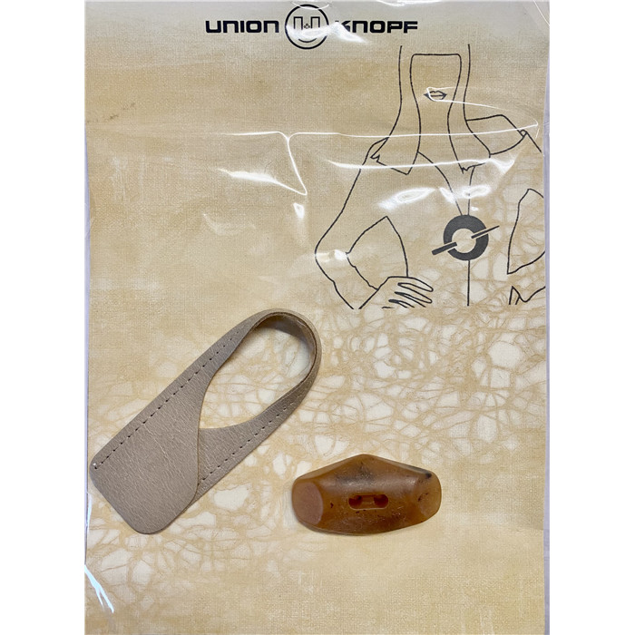 Brandebourg cuir 85mm beige Brandebourg cuir 85mm beige