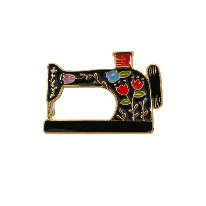 Broche couture "machine à coudre" noire Broche couture "machine à coudre" noire