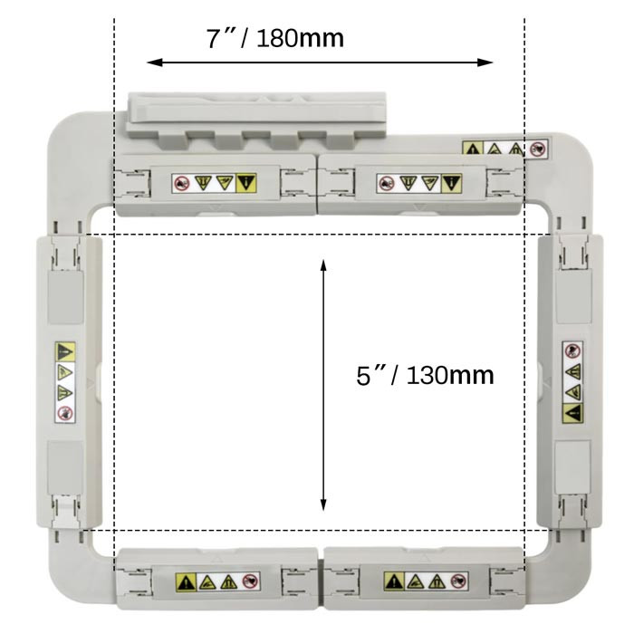 Cadre à broder magnétique 130x180mm compatible Brother Cadre à broder magnétique 130x180mm compatible Brother