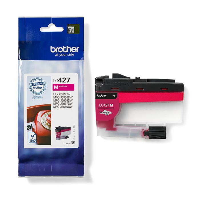 Cartouche d'encre Magenta LC427M Brother PrintModa Cartouche d'encre Magenta LC427M Brother PrintModa