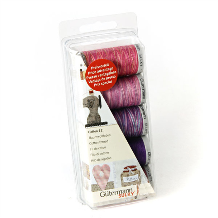 Coffret 5 fils Cotton 12 200m GUTERMANN Coffret 5 fils Cotton 12 200m GUTERMANN