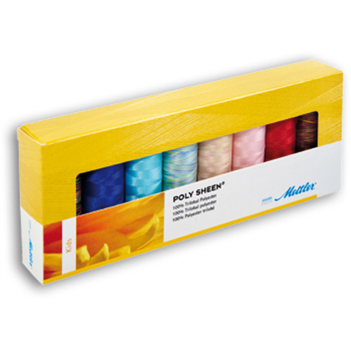 Coffret bobines 8 x 200m Polyester 40 Kids Coffret bobines 8 x 200m Polyester 40 Kids