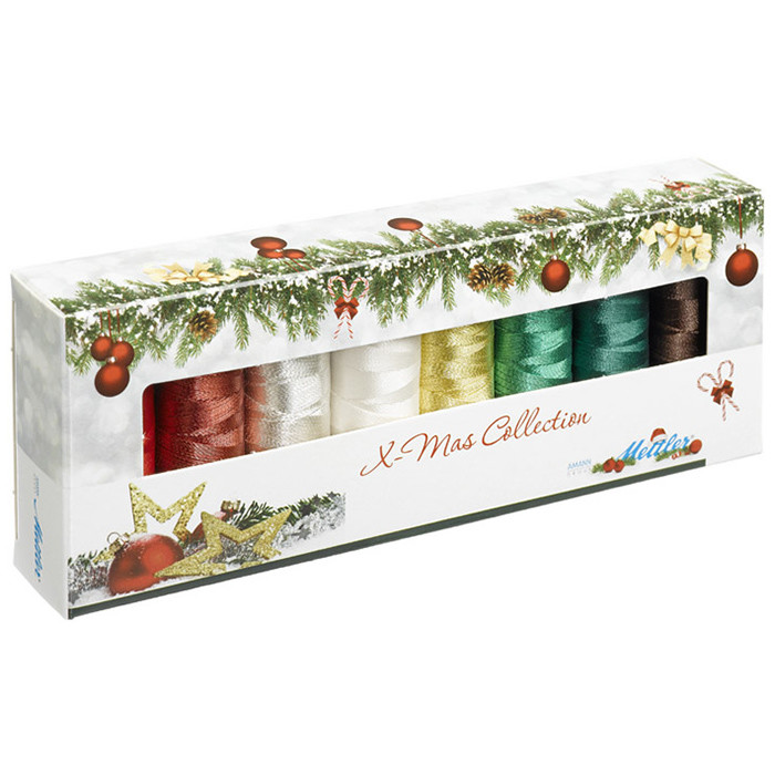 Coffret bobines, fils à broder X-Mas Coffret bobines, fils à broder X-Mas